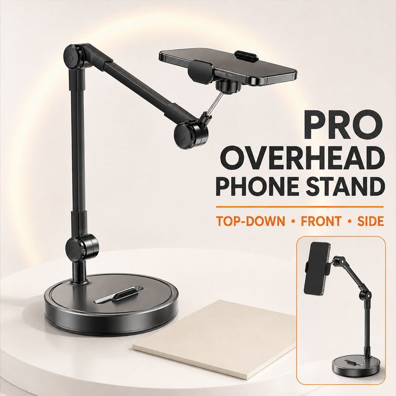 Kitchen Appliances Video - Üstten Telefon Standı Masaüstü Tripod Üstten